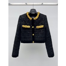 Balmain black sequins&TWEED JACKET 2023
