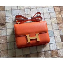 Hermes Constance 18/23 Bag in original Epsom Leather orange