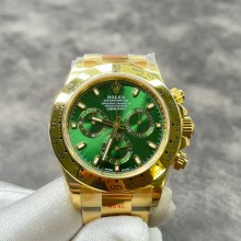 ROLEX DAYTONA WATCH 40MM green/gold