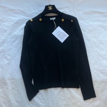 CHANEL BLACK POLO SWEATER 2024 SPRING