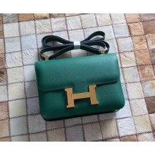 Hermes Constance 18/23 Bag in original Epsom Leather  Malachite