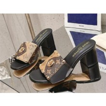 Louis Vuitton heel 4.5cm Monogram Reverse canvas Frame Flat Mule 2025