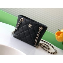 chanel Classic Clutch with Chain in black Shiny Grained Calfskin  AP4422 2025 