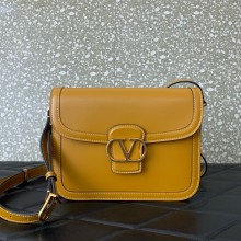 VALENTINO GARAVANI 9TO5 CALFSKIN SHOULDER BAG BEIGE 2025