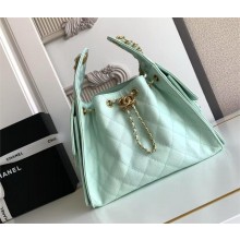Chanel green 25 Small Handbag in Grained Calfskin & Gold-Tone Metal AS5293 2025