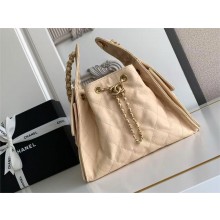 Chanel beige 25 Small Handbag in Grained Calfskin & Gold-Tone Metal AS5293 2025