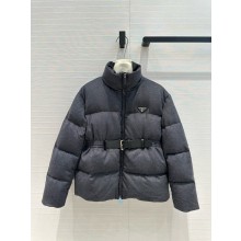 Prada gray Flannel down jacket 29L131 2024 