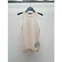 Prada Cashmere tank top desert beige P29A99 2024 