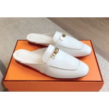 Hermes calfskin Buckle Oz  Mules Shoes 16 2024