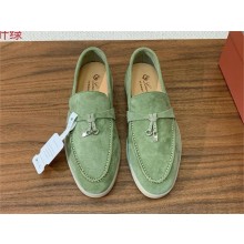 Loro Piana Women/Men Summer Charms Walk Suede leather Loafers 20