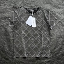 Chanel camellias printed T-SHIRT gray 2023 