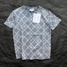 Chanel camellias printed T-SHIRT BLUE 2023 