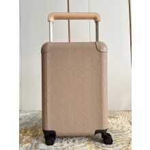 louis vuitton Taurillon leather Horizon 55 suitcase m20438 greige
