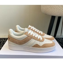 Celine TRAINER lace-up Sneakers In suede and Calfskin white/beige 2024