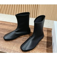The Row Elastic sheepskin ankle boots in black 2024