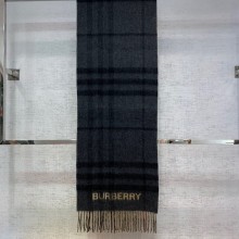 burberry men's cashmere scarf gray