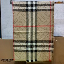 burberry beige check cashmere scarf