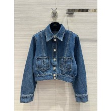 Chanel Coco Denim Jacket Blue 2024