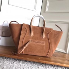 celine suede phantom luggage brown