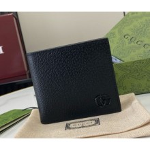 Gucci GG Marmont bi-fold card case wallet 428726 Black leather 2024