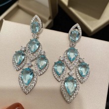 bvlgari blue diamonds earrings silver 2021