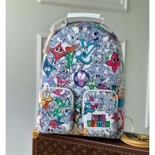 Louis Vuitton Multipocket Backpack Bag in Graffiti Canvas M21846 White/Multicolor 2022 