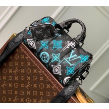 Louis Vuitton Keepall Bandouliere 25 Bag in in LV Graffiti Green Monogram Eclipse Canvas M21399 2022
