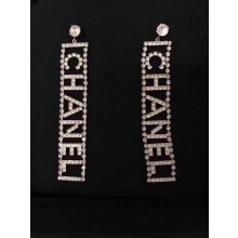 Chanel crystal cut-out logo earrings 2018