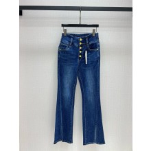 BALMAIN BLUE JEANS WITH FIVE BUTTONS 2024