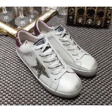 Golden Goose Deluxe Brand Superstar Sneakers White/Glitter Red 2018