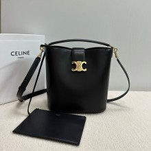 CELINE MEDIUM LOUISE BAG in SMOOTH CALFSKIN Black 2024