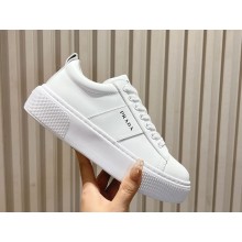 Prada leather women/Men Sneakers with enameled triangle 112312-2024