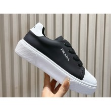 Prada leather women/Men Sneakers with enameled triangle 112304-2024