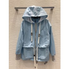 LOUIS VUITTON Lightweight Crinkle Parka blue 2024