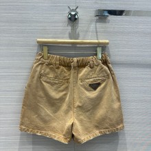 PRADA Cropped canvas jacket SHORTS 2024