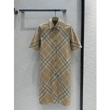 burberry check cotton shirt dress 2024