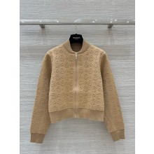 HERMES TORSADES CLIQUETIS UNIES ZIPPED JACKET KHAKI 2024 