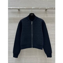 HERMES TORSADES CLIQUETIS UNIES ZIPPED JACKET black 2024