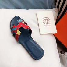 hermes flower printed oran slippers 03 2019