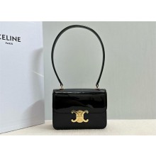 CELINE TEEN GARANCE bag in PATENT CALFSKIN BLACK 2024