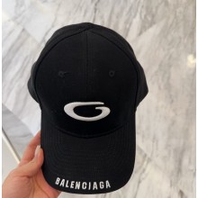 balenciaga Men's Loop Sports Icon Cap in Black/white 2025
