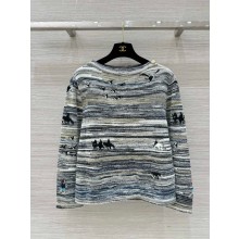 CHANEL Cashmere, Mohair & Alpaca Gray & Multicolor Pullover P78442 2024