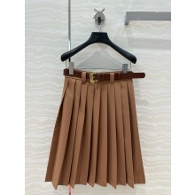 MIU MIU Camel-hair skirt BROWN 2024