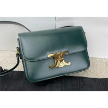 CELINE Classique Triomphe Bag in shiny calfskin Amazone 2024