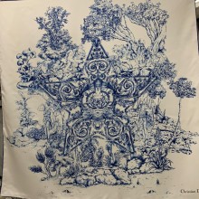 dior square silk scarf 01 2022