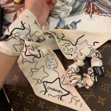 Chanel Silk Twill Slim Bandeau Scarf 9x100cm 01 2022