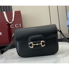 Gucci Horsebit 1955 Soft mini shoulder bag 815205 black leather 2024