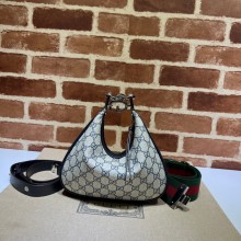 Gucci Attache small shoulder bag 699409 Beige and blue GG Supreme canvas 2022