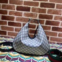 Gucci Attache large shoulder bag 702823 Beige and blue GG Supreme canvas 2022
