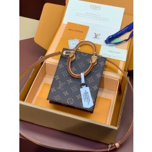 Louis Vuitton Monogram Canvas Petit Sac Plat Bag M81295 2020